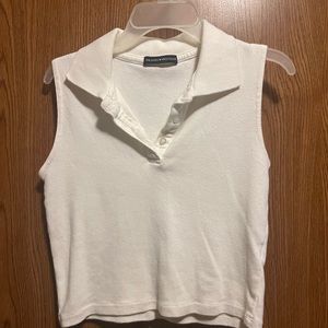 brandy melville collared tank top